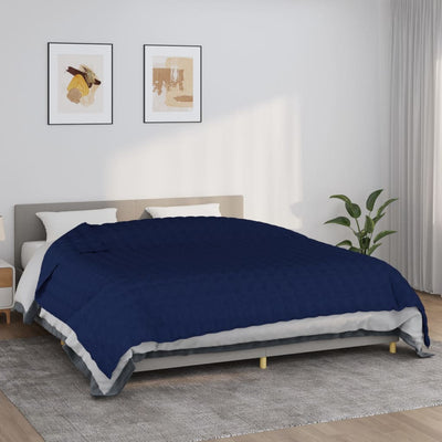 Vidaxl schwache Decke 235x290 cm 15 kg Stoff blau