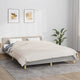 Vidaxl schwache Decke 200x200 cm 9 kg Stofflichtcreme -gelöscht