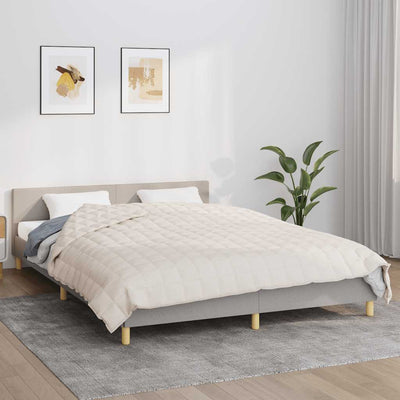 Vidaxl schwache Decke 200x200 cm 13 kg Stoffleuchte creme -gelöscht