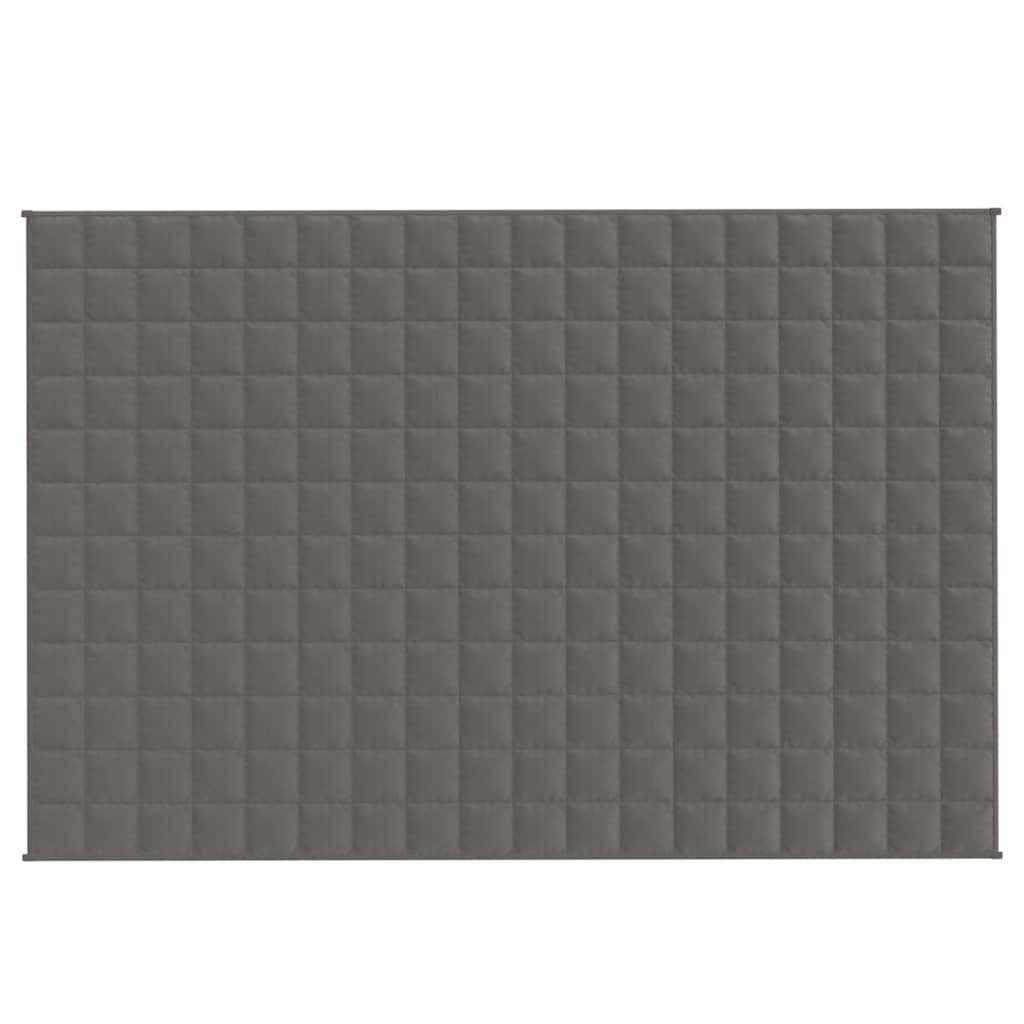 Vidaxl schwache Decke 120x180 cm 5 kg Stoff grau