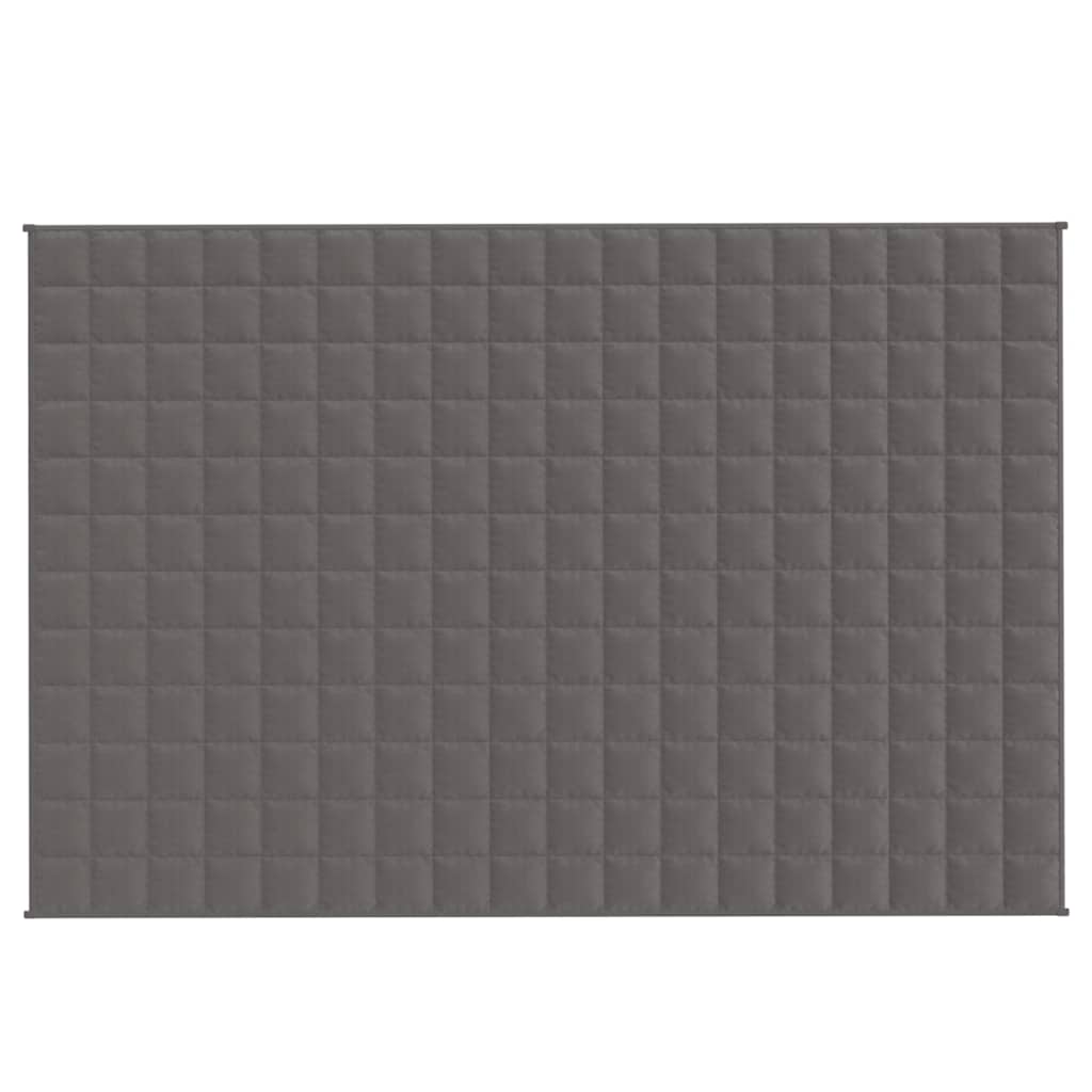 Vidaxl schwache Decke 120x180 cm 9 kg Stoff grau