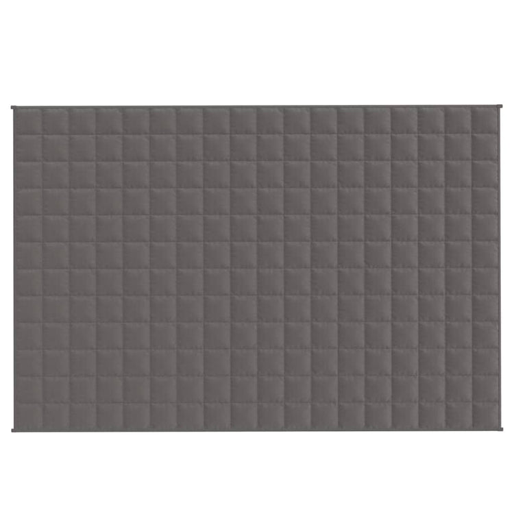 Vidaxl schwache Decke 120x180 cm 9 kg Stoff grau