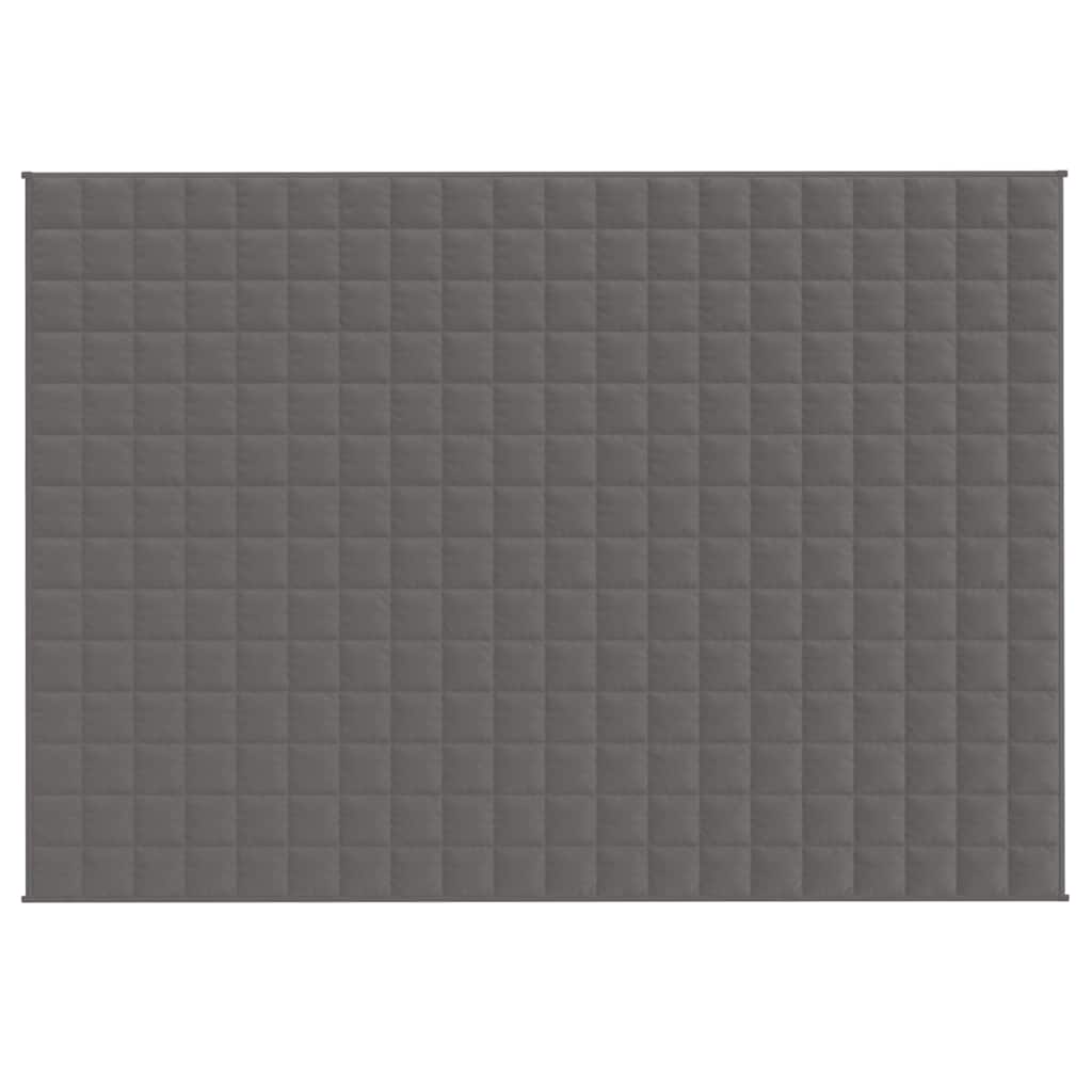 Vidaxl Schwache Decke 138x200 cm 6 kg Stoff grau