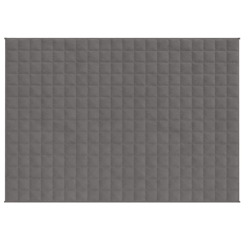 Vidaxl schwache Decke 150x200 cm 7 kg Stoff grau