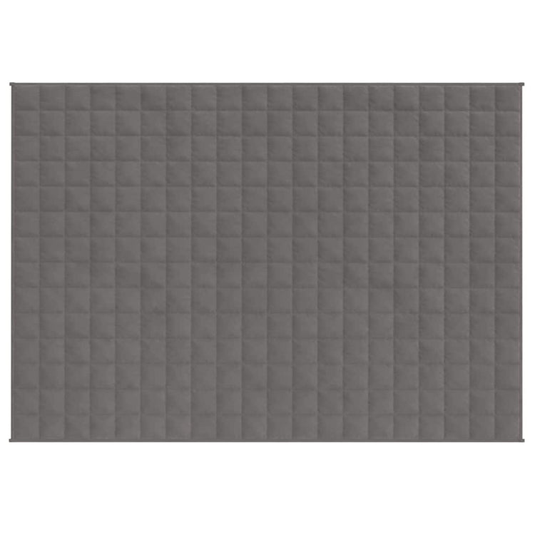 Vidaxl schwache Decke 150x200 cm 7 kg Stoff grau