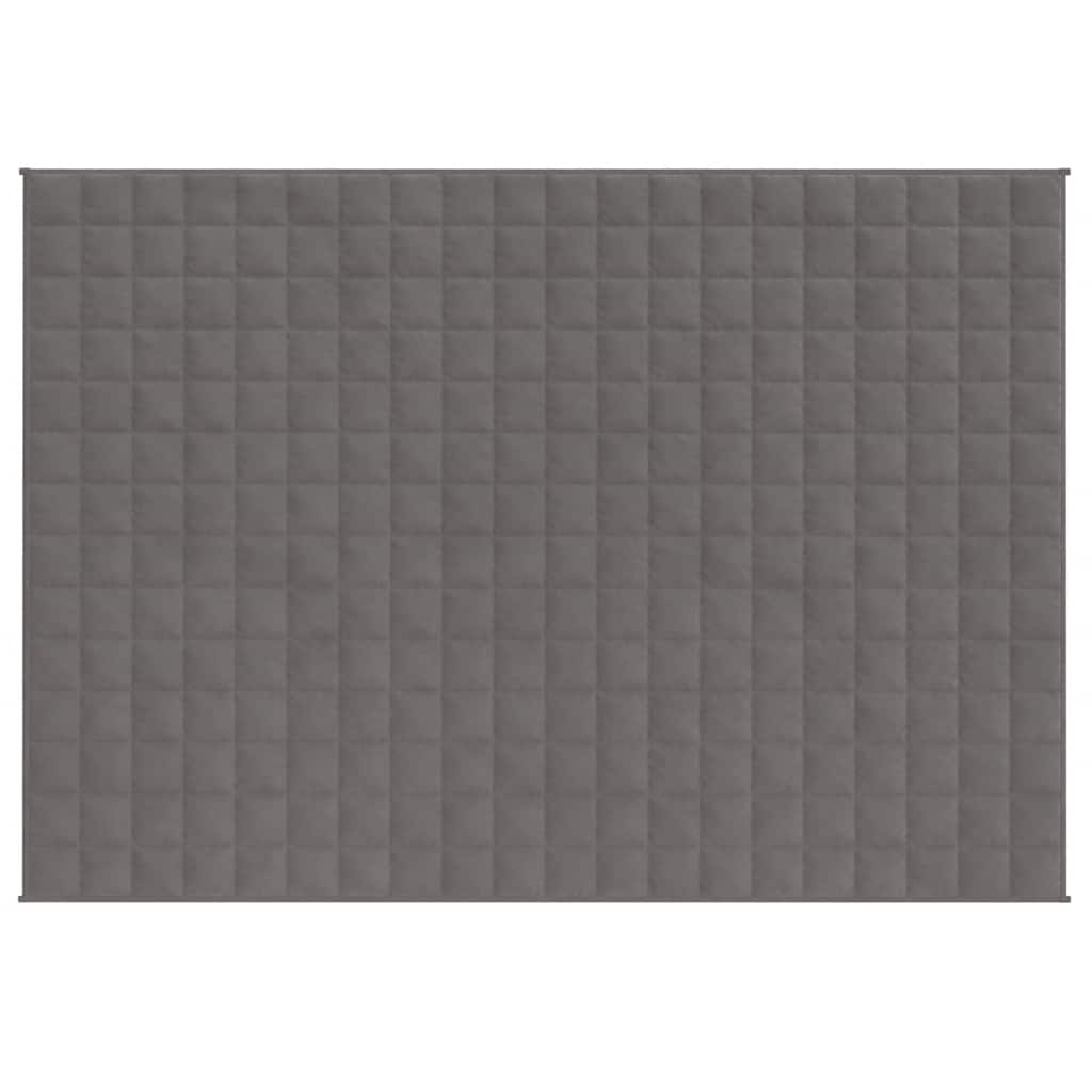 Vidaxl schwache Decke 150x200 cm 11 kg Stoff grau
