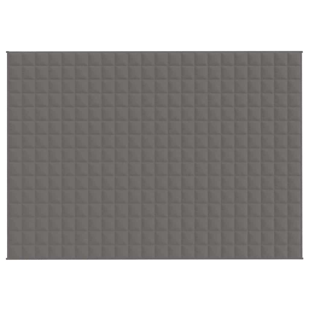 Vidaxl schwache Decke 155x220 cm 7 kg Stoff grau