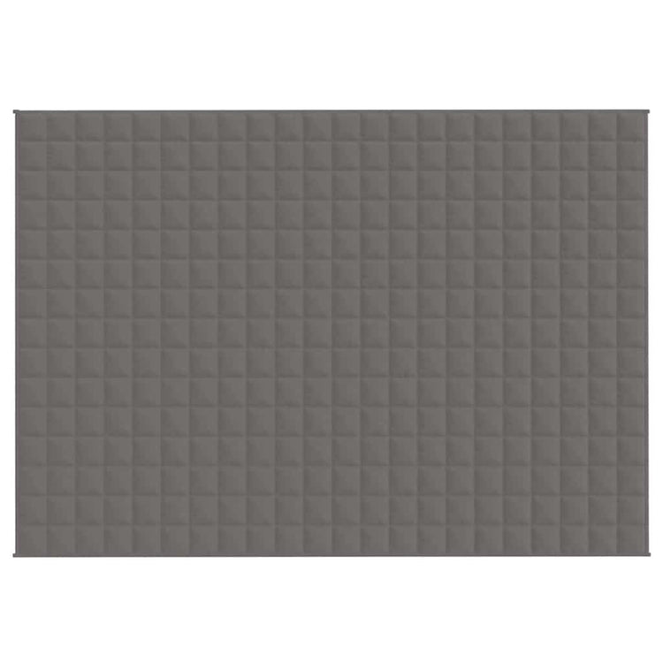 Vidaxl schwache Decke 155x220 cm 7 kg Stoff grau