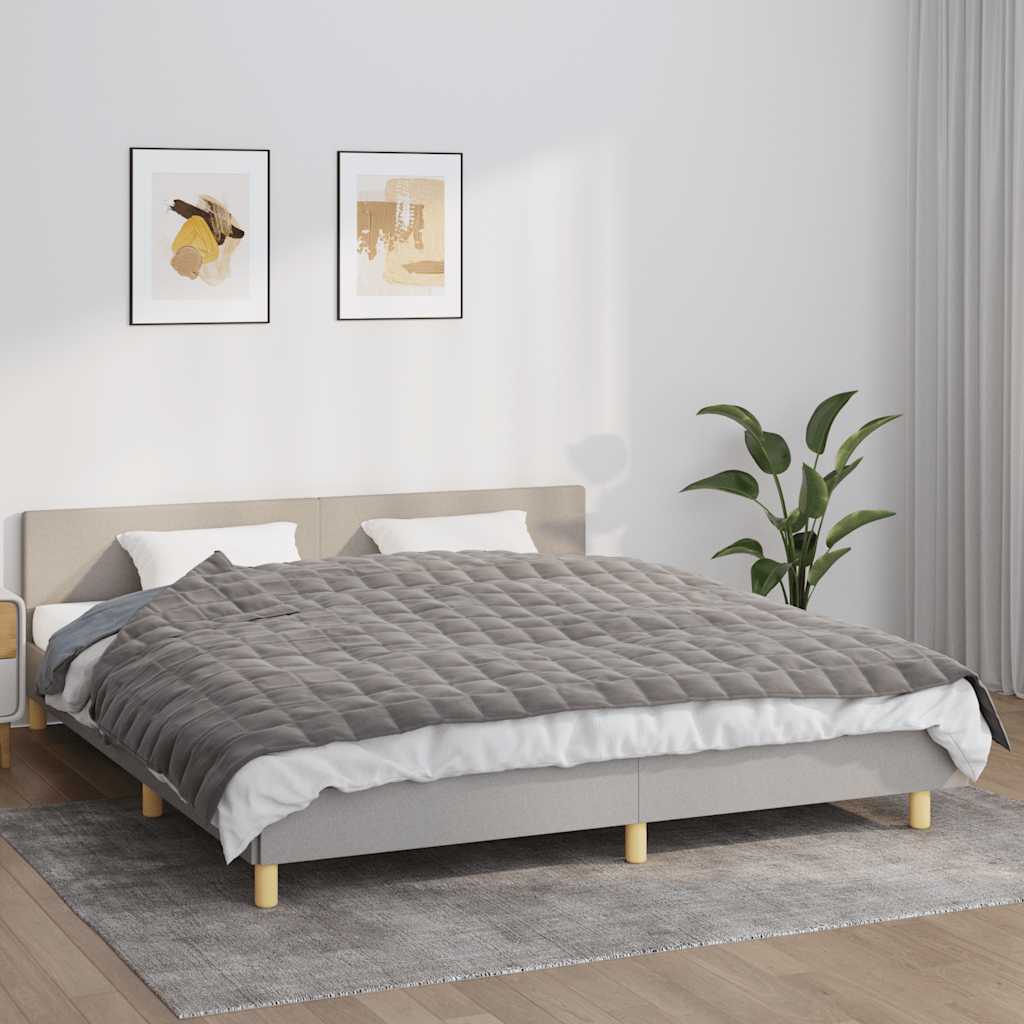 Vidaxl Schwacheurdecke 155x220 cm 11 kg Stoff grau