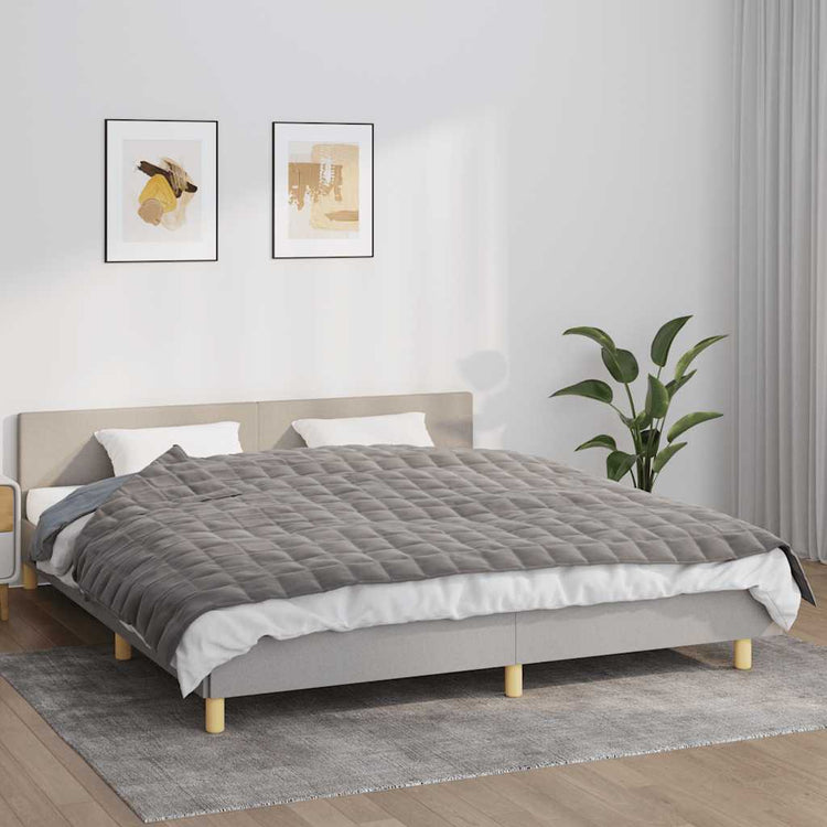 Vidaxl Schwacheurdecke 155x220 cm 11 kg Stoff grau