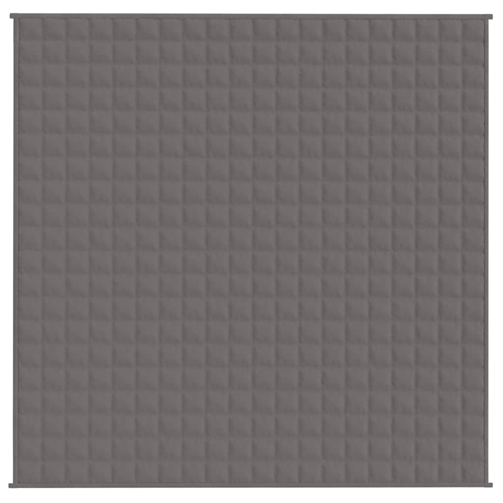 Vidaxl schwache Decke 200x200 cm 9 kg Stoff grau