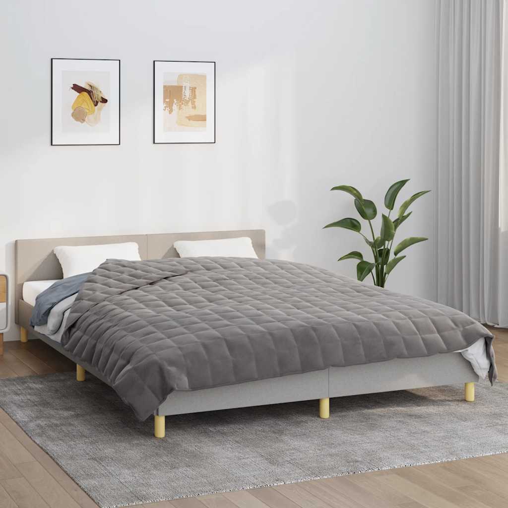 Vidaxl Schwacheurdecke 200x200 cm 13 kg Stoff grau