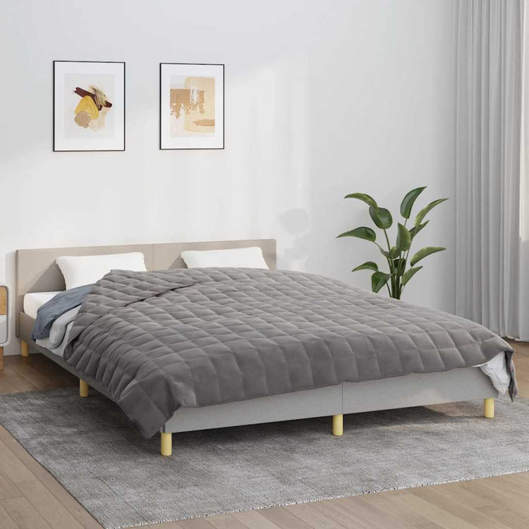 Vidaxl Schwacheurdecke 200x200 cm 13 kg Stoff grau