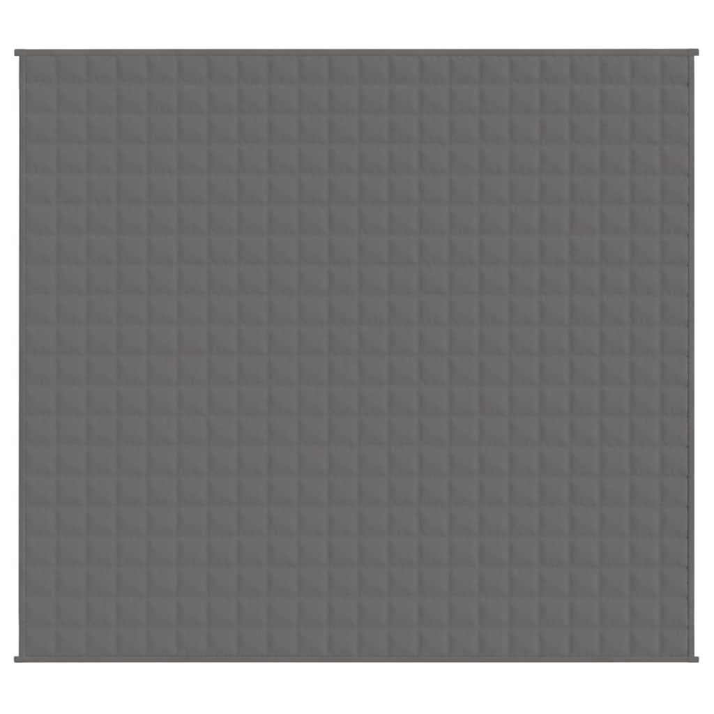 Vidaxl schwache Decke 200x225 cm 9 kg Stoff grau