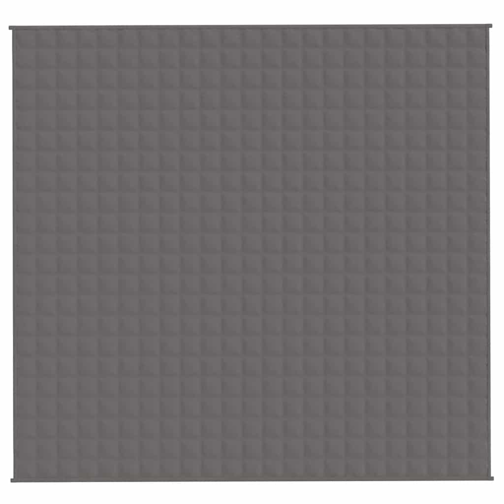 Vidaxl schwache Decke 220x235 cm 11 kg Stoff grau