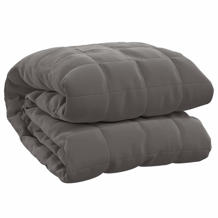 Vidaxl schwache Decke 220x235 cm 15 kg Stoff grau