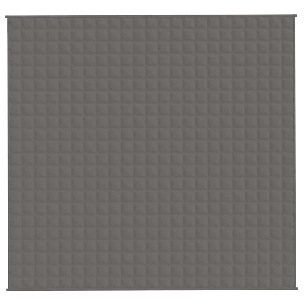 Vidaxl schwache Decke 220x235 cm 15 kg Stoff grau