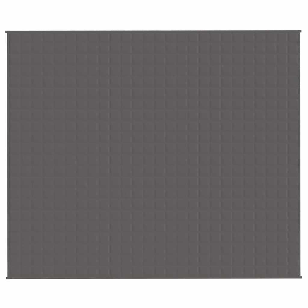 Vidaxl schwache Decke 220x260 cm 15 kg Stoff grau