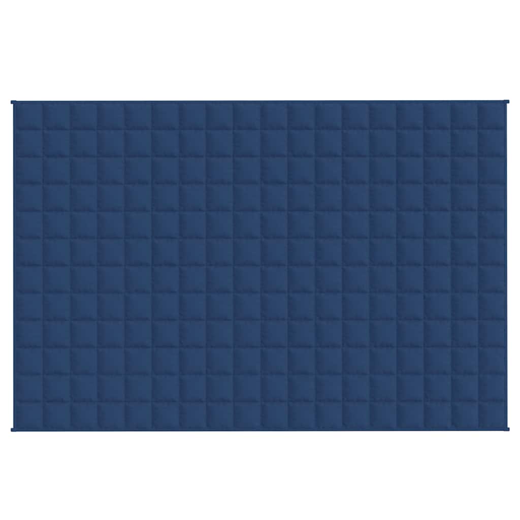 Vidaxl schwache Decke 120x180 cm 9 kg Stoff blau