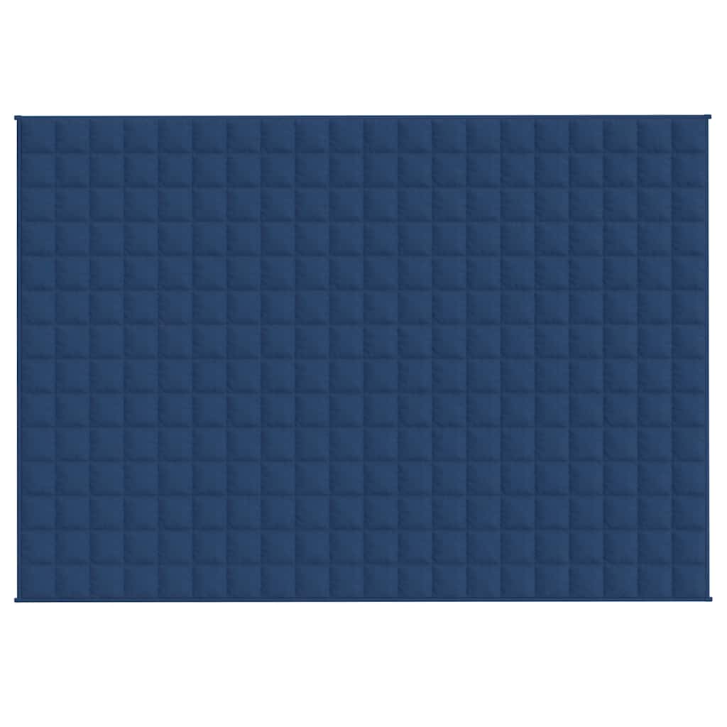 Vidaxl schwache Decke 138x200 cm 6 kg Stoff blau