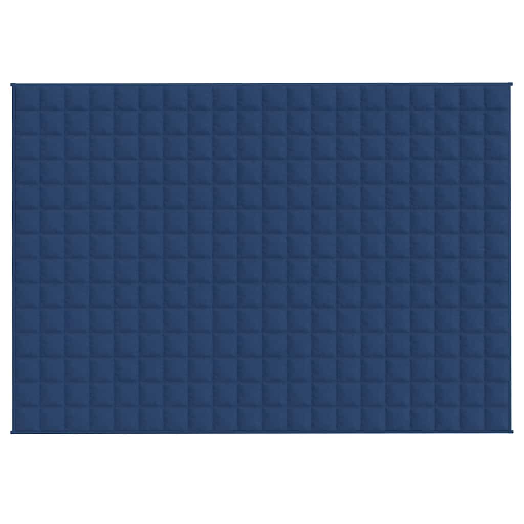 Vidaxl schwache Decke 138x200 cm 10 kg Stoff blau