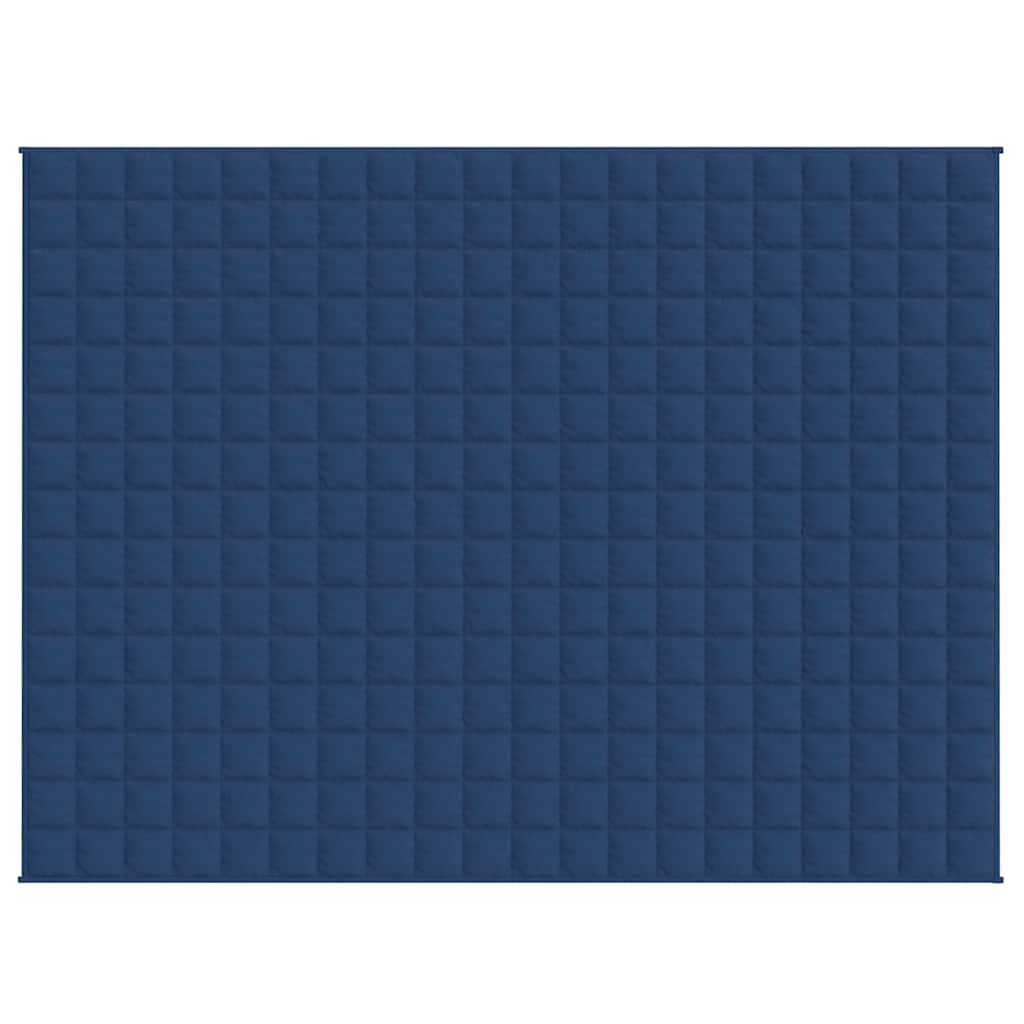 Vidaxl schwache Decke 150x200 cm 7 kg Stoff blau