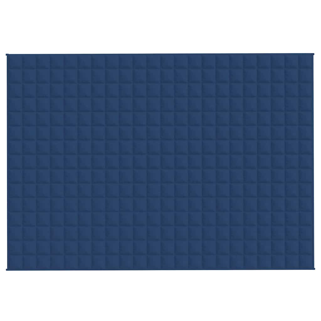Vidaxl schwache Decke 155x220 cm 7 kg Stoff blau