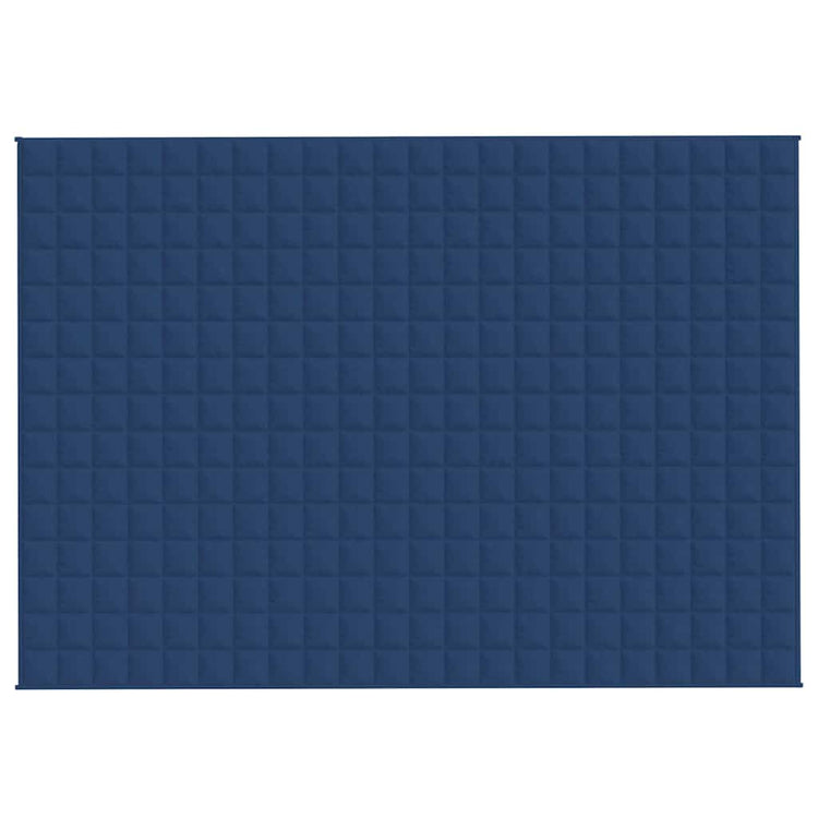 Vidaxl schwache Decke 155x220 cm 7 kg Stoff blau