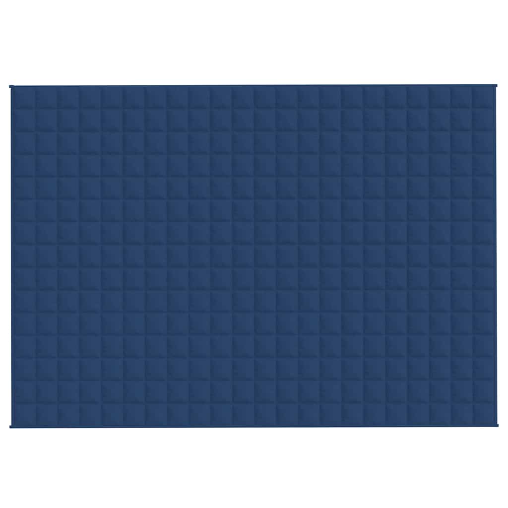 Vidaxl schwache Decke 155x220 cm 11 kg Stoff blau
