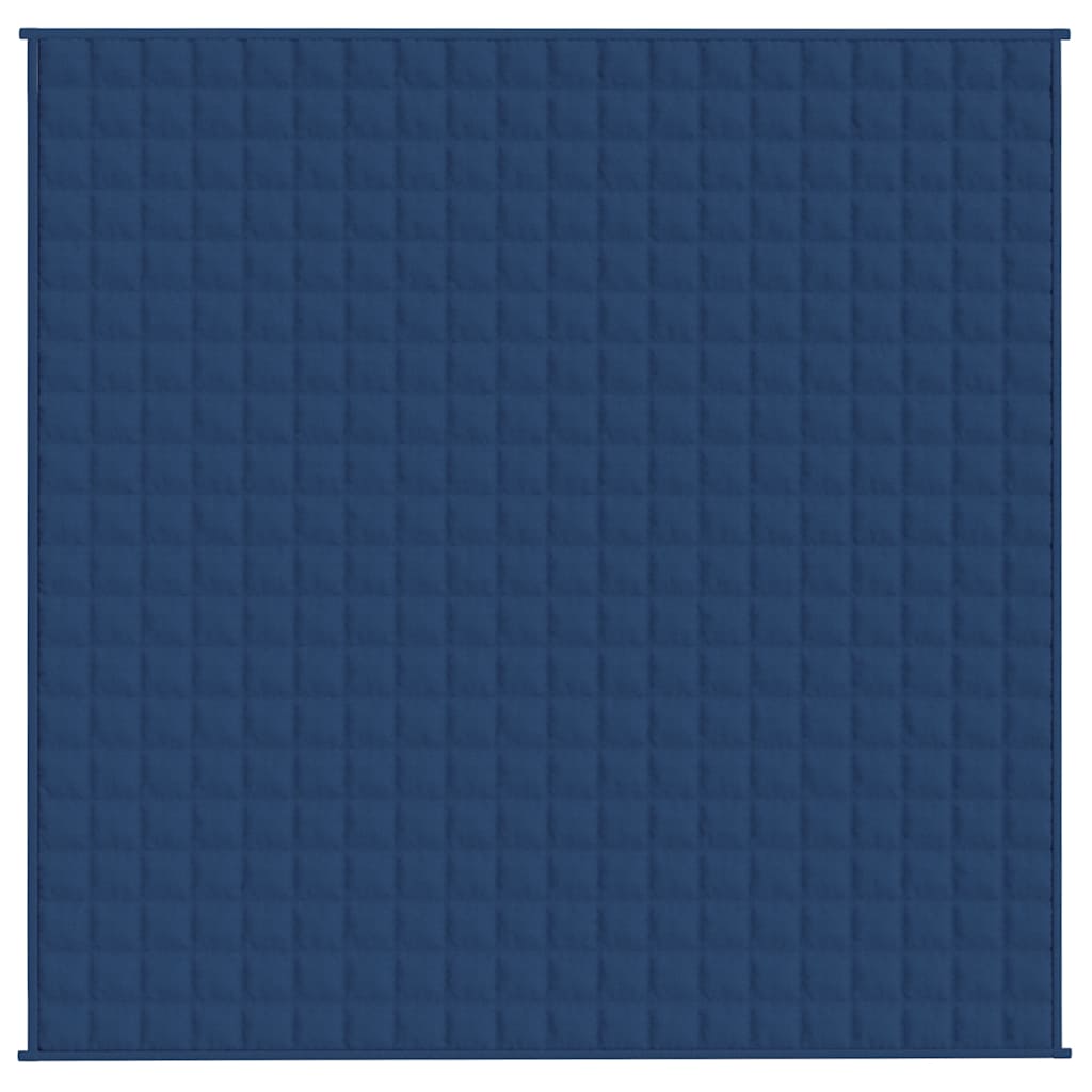 Vidaxl schwachende Decke 200x200 cm 9 kg Stoff blau