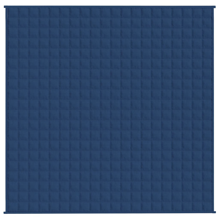 Vidaxl schwachende Decke 200x200 cm 9 kg Stoff blau
