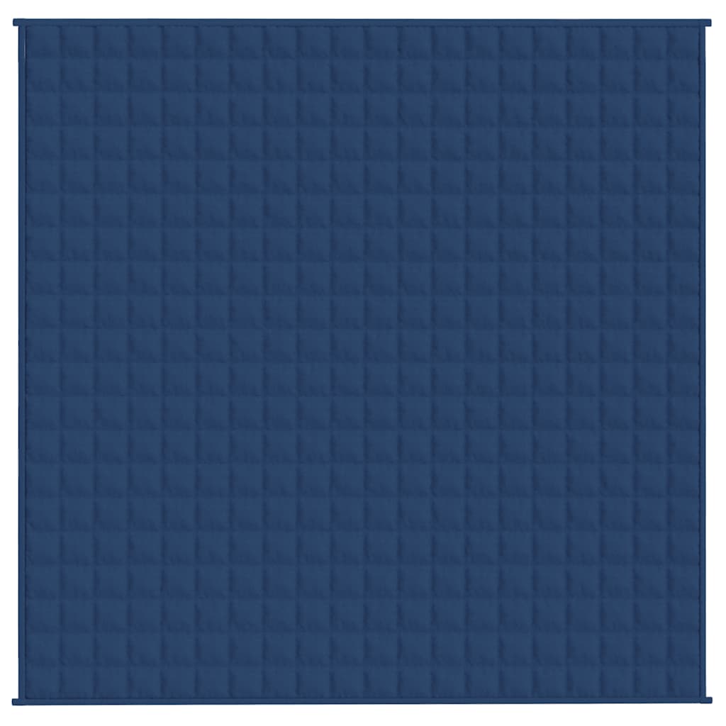 Vidaxl schwache Decke 200x200 cm 13 kg Stoff blau