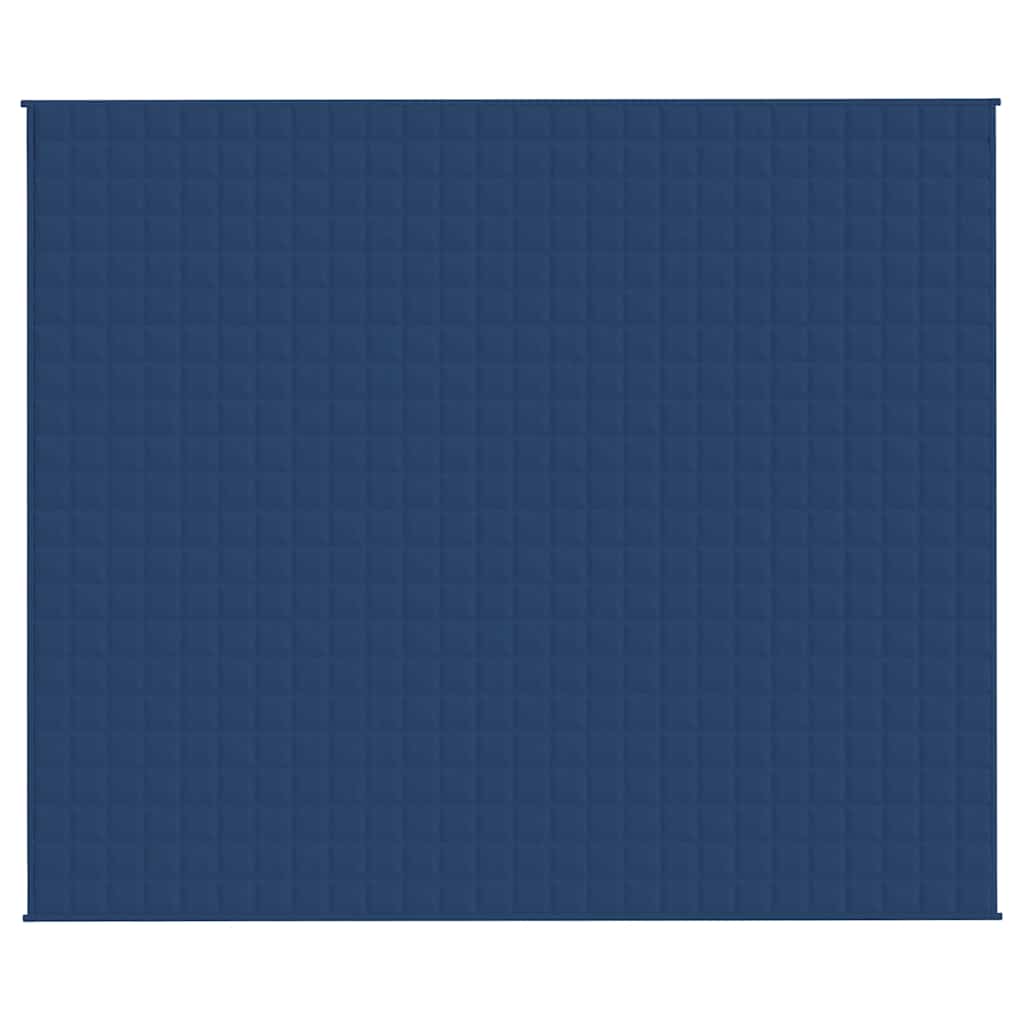 Vidaxl schwache Decke 220x260 cm 15 kg Stoff blau