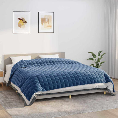 Vidaxl schwache Decke 235x290 cm 15 kg Stoff blau