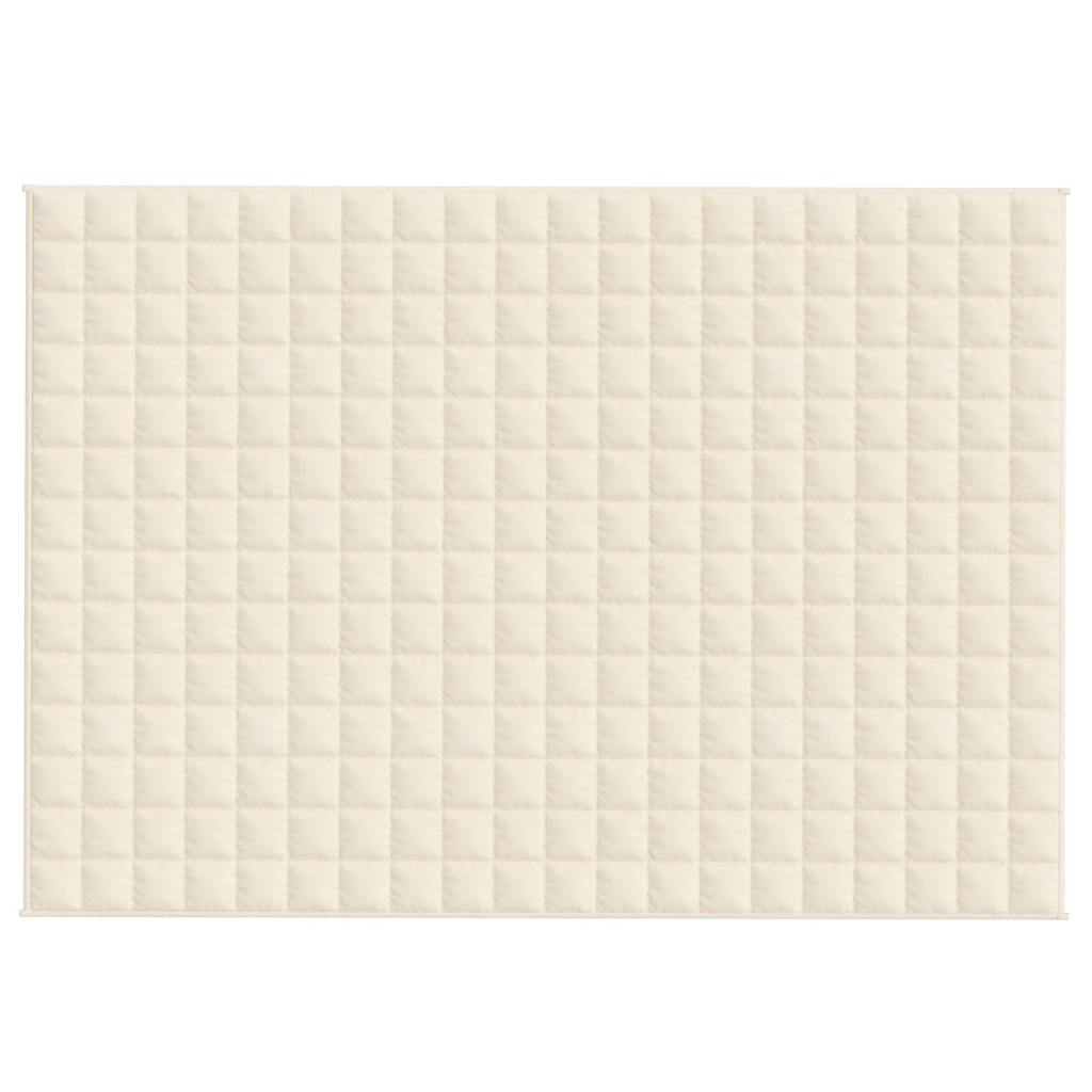 Vidaxl schwache Decke 138x200 cm 6 kg Stofflampencreme -Colored