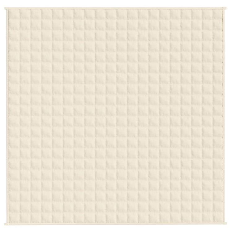 Vidaxl schwache Decke 200x200 cm 9 kg Stofflichtcreme -gelöscht