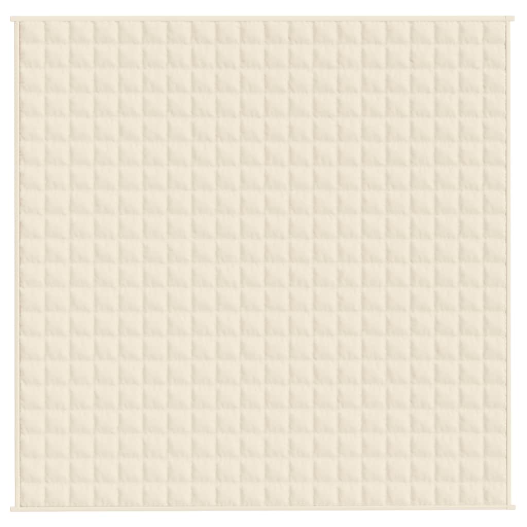 Vidaxl schwache Decke 200x200 cm 13 kg Stoffleuchte creme -gelöscht