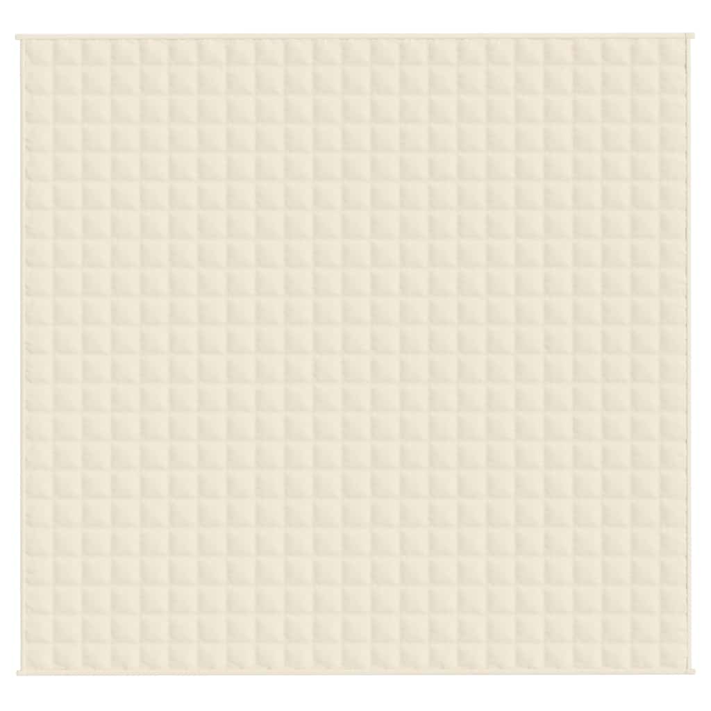 Vidaxl schwache Decke 220x235 cm 11 kg Stofflampencreme -gelöscht