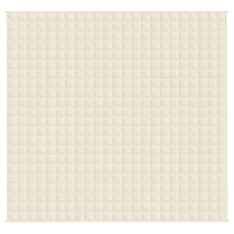 Vidaxl schwache Decke 220x235 cm 11 kg Stofflampencreme -gelöscht
