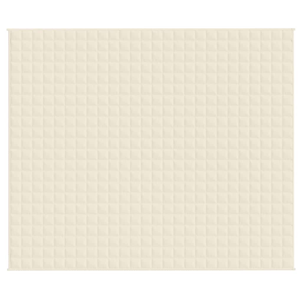 Vidaxl schwache Decke 220x260 cm 15 kg Stofflampencreme -gelöscht