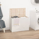 Vidaxl Waschkorb 88.5x44x66 cm Festkiefer weiß