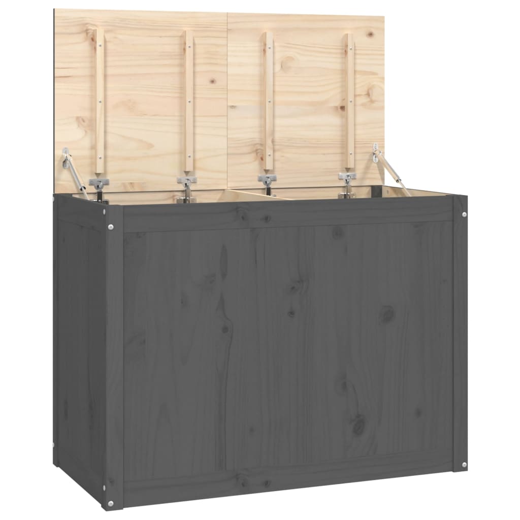 Vidaxl Waschkorb 88.5x44x66 cm Festkiefergrau