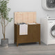 Vidaxl Waschkorb 88.5x44x76 cm Festkiefer Honigbraun