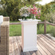 Vidaxl Blumenstandard 40x40x60 cm Festkiefer weiß