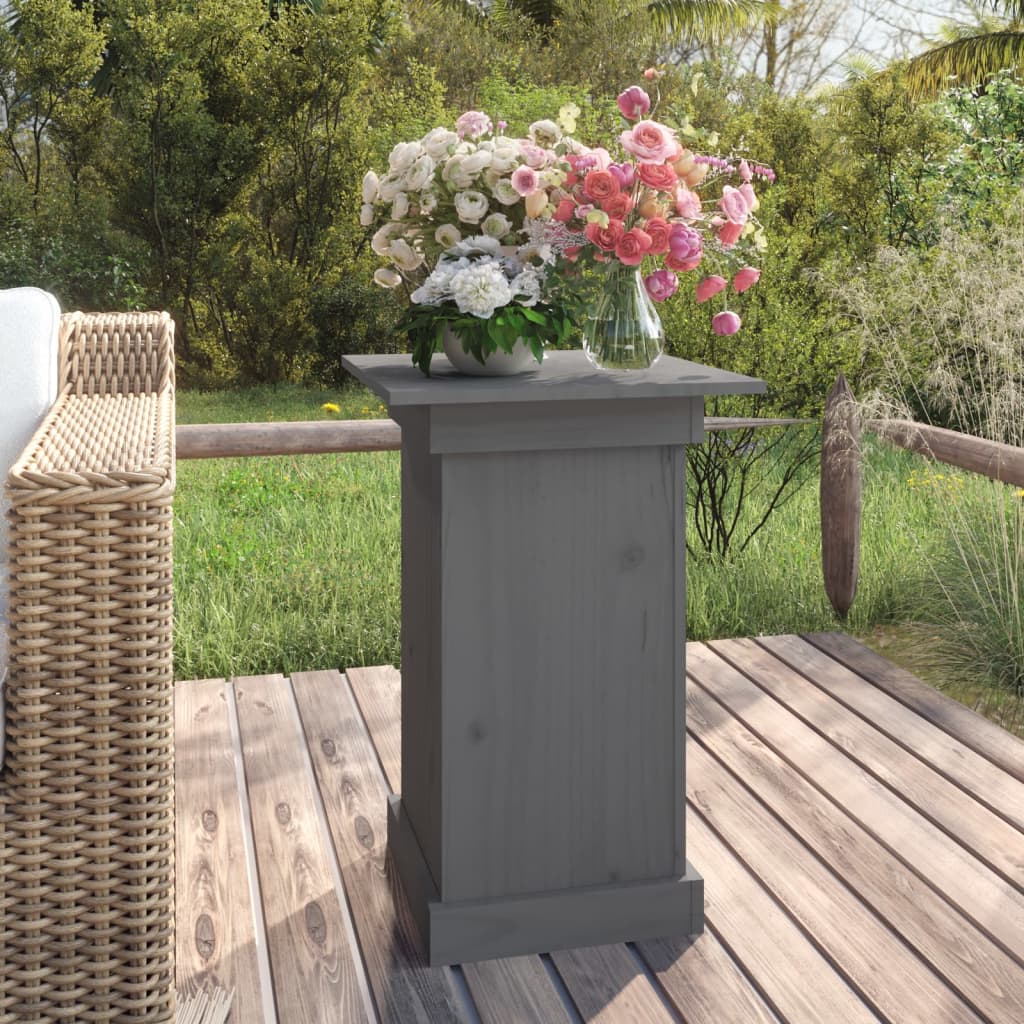 VIDAXL -Blumenstandard 40x40x60 cm Festkiefergrau