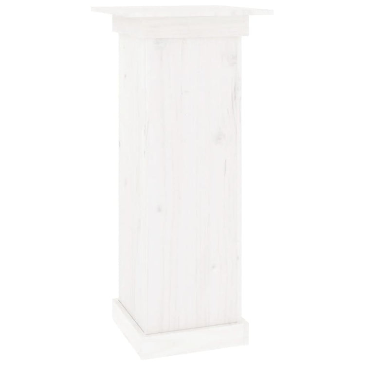 Vidaxl Blumenstandard 40x40x90 cm Festkiefer weiß