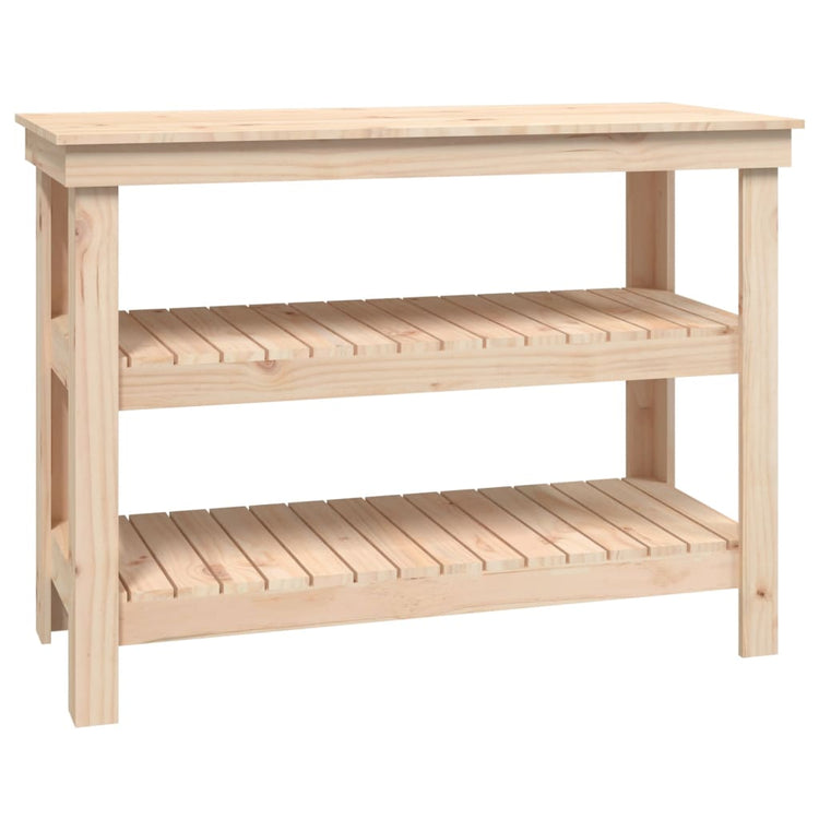 Vidaxx Werkbank 110,5x50x80 cm massives Kiefernholz