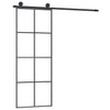 Vidaxl -Schiebetür mit Teig 76x205 cm ESG -Glas und Aluminium