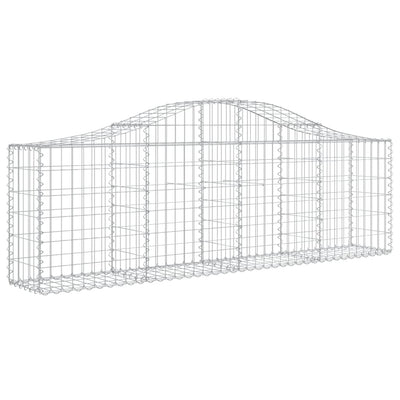 Vidaxl Schanskorf Gewölbe 200x30x60 80 cm verzinktes Eisen