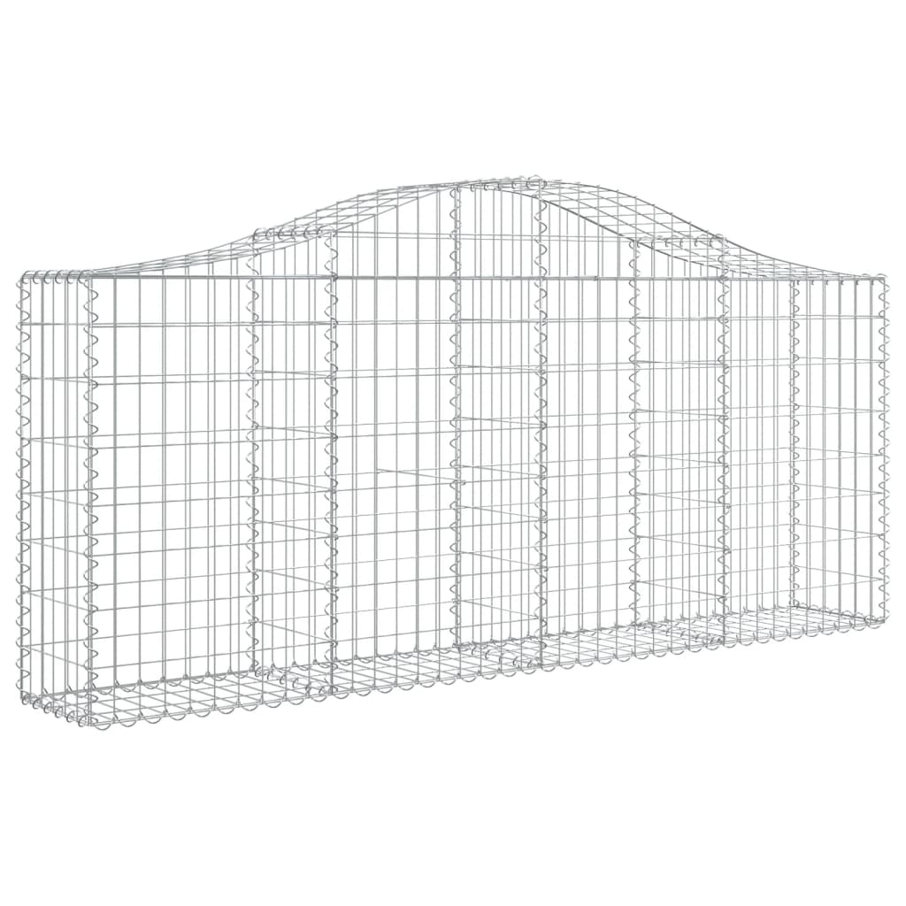 Vidaxl Schanskorf Gewölbe 200x30x80 100 cm verzinktes Eisen